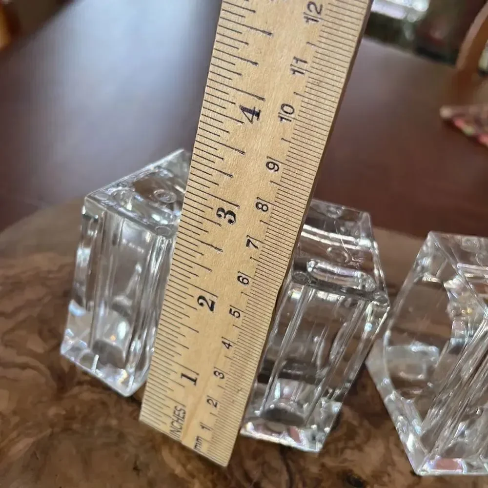 Set of 5 Acrylic Bud Vase Napkin Rings